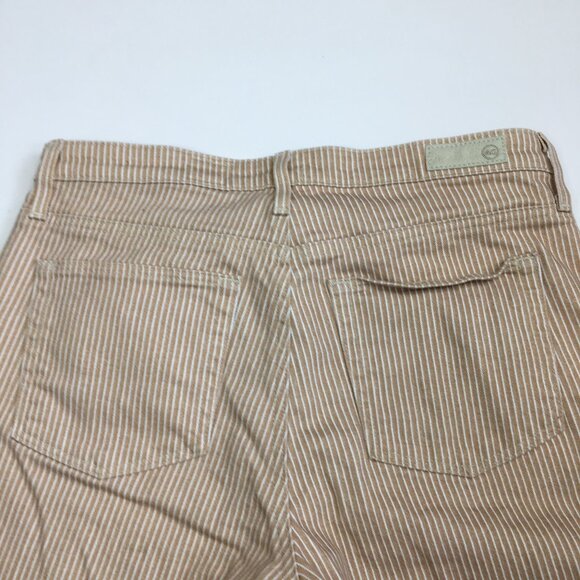 AG Adriano Goldschmied Tan Striped Jeans - Picture 8 of 14